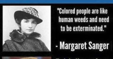 colored people human weeds exterminated margaret sanger abortion