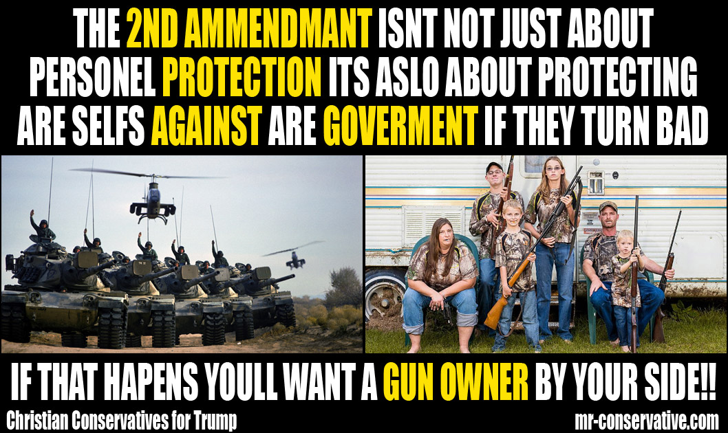 2nd Amendment taking guns away christian conservatives for trump