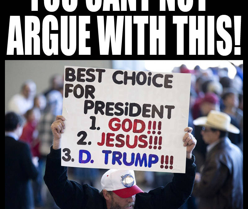 Donald Trump God Jesus Evangelicals