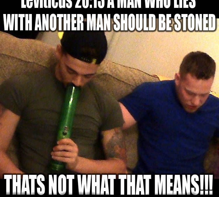 bible says gay people must be stoned