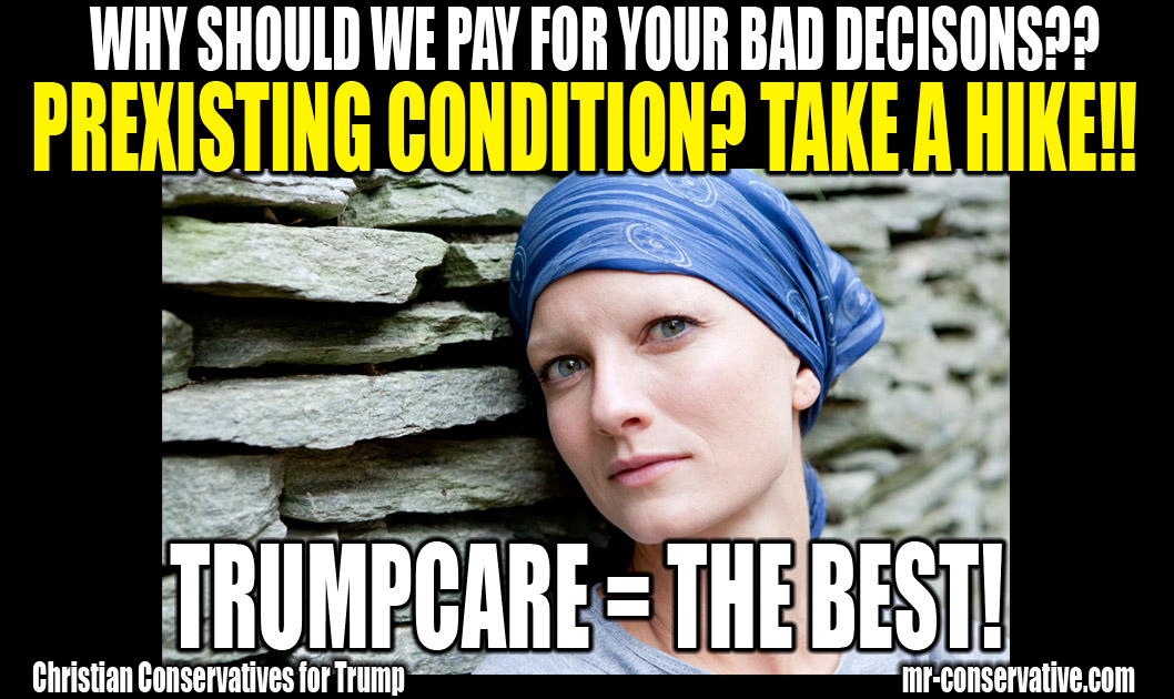 trumpcare better than obamacare pre-existing conditon preexisting conditions healthcare