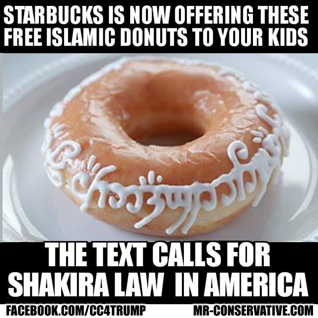 starbucks shakira laws donut
