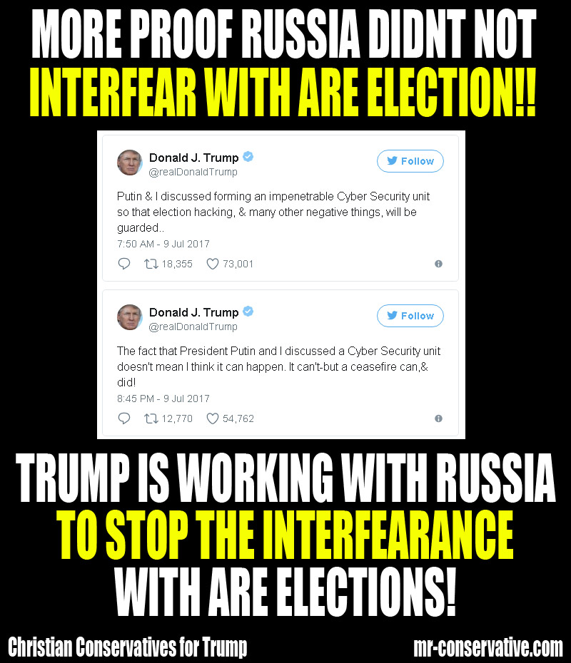 Trump president elections russia interference russians