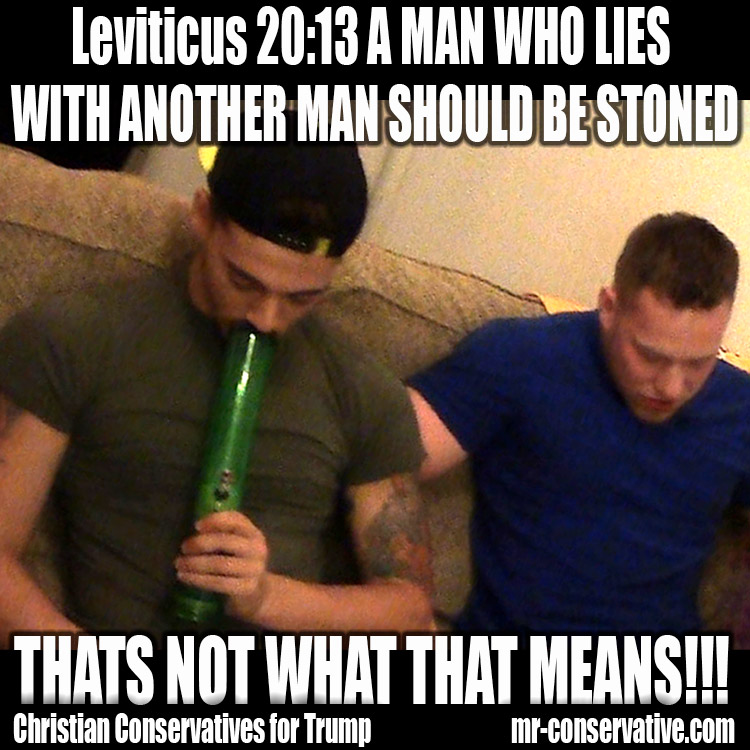 bible says gay people must be stoned
